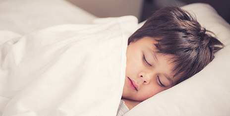 Young boy sleeping soundly