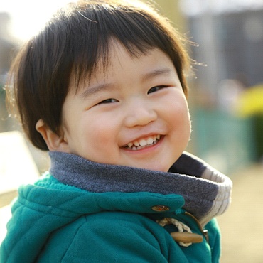 toddler outside after receiving dentistry for infants and toddlers in Midland