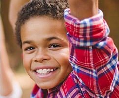 Little boy with healthy smile