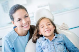 a girl preparing for her pediatric dental care