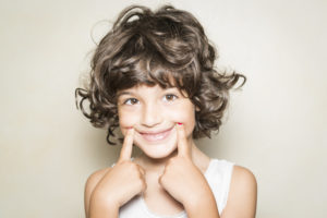 Young child smiling