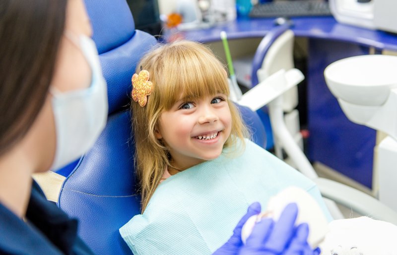 Child at dentist